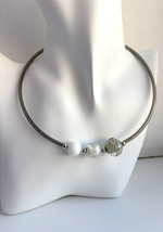 Комплект украшений из муранского стекла: колье, серьги