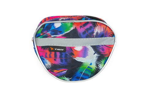 Сумка велосипедная TRIX на руль детская, 15х12х7см, водонепроницаемая, светоотражающие вставки, с рисунком, фиолетовая, вс036.015.0.0