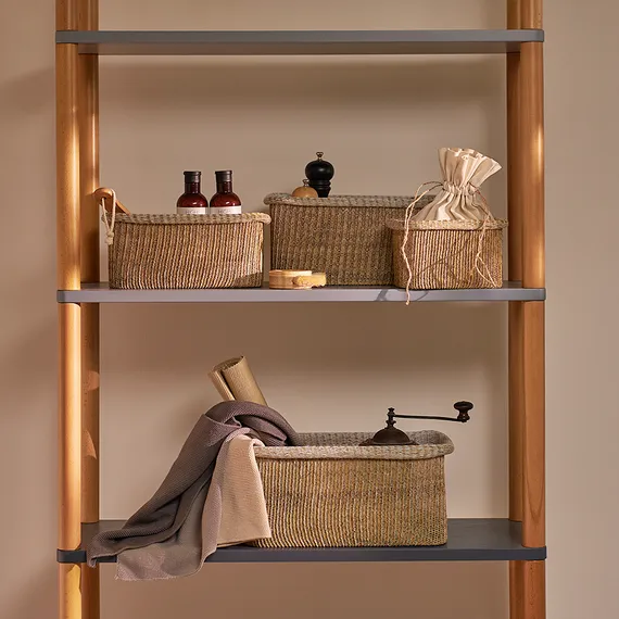 Набор из 4 корзин для хранения sustainable collection, бежевый