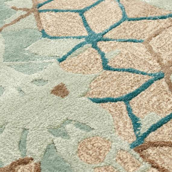 Ковер Light Turquoise 180х270 см, вискоза, шерсть, хлопок