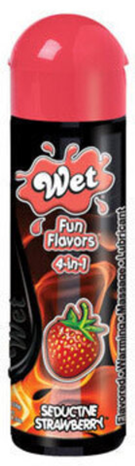 Разогревающий лубрикант Обольстительная клубничка из серии Fun Flavors