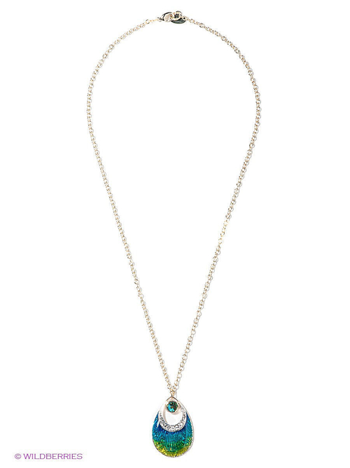 "Кайра" подвеска в золотом покрытии из коллекции "Жар-птица" от Jenavi с замком карабин