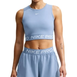 Топ теннисный Nike Pro Dri-Fit Cropped - work blue/white