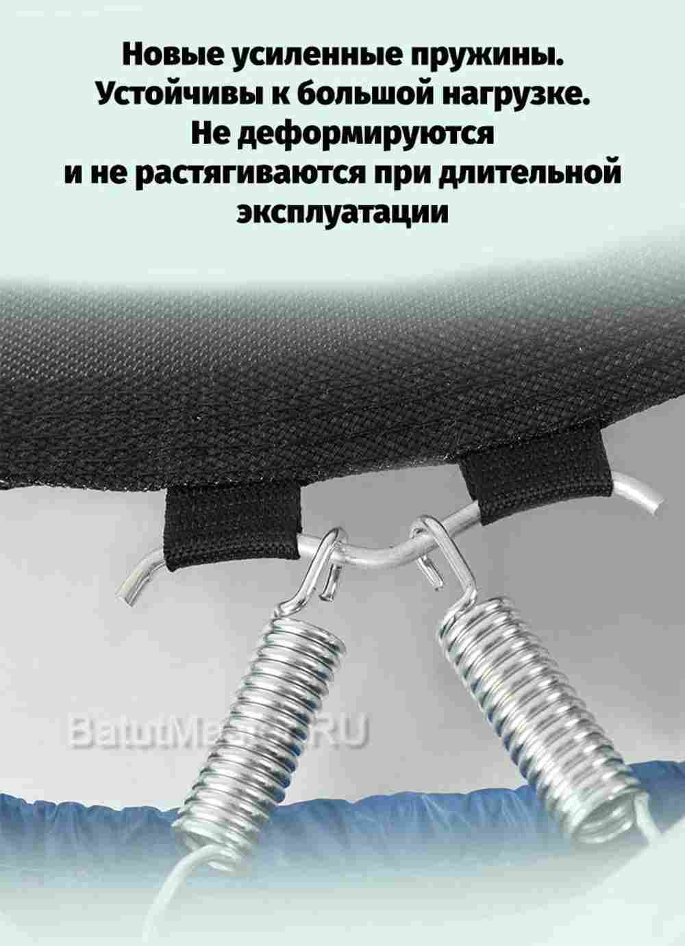 Каркасный батут, диаметр 4 фт, синий B-15732