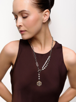 Колье "Coin rich pearl" Bicolor