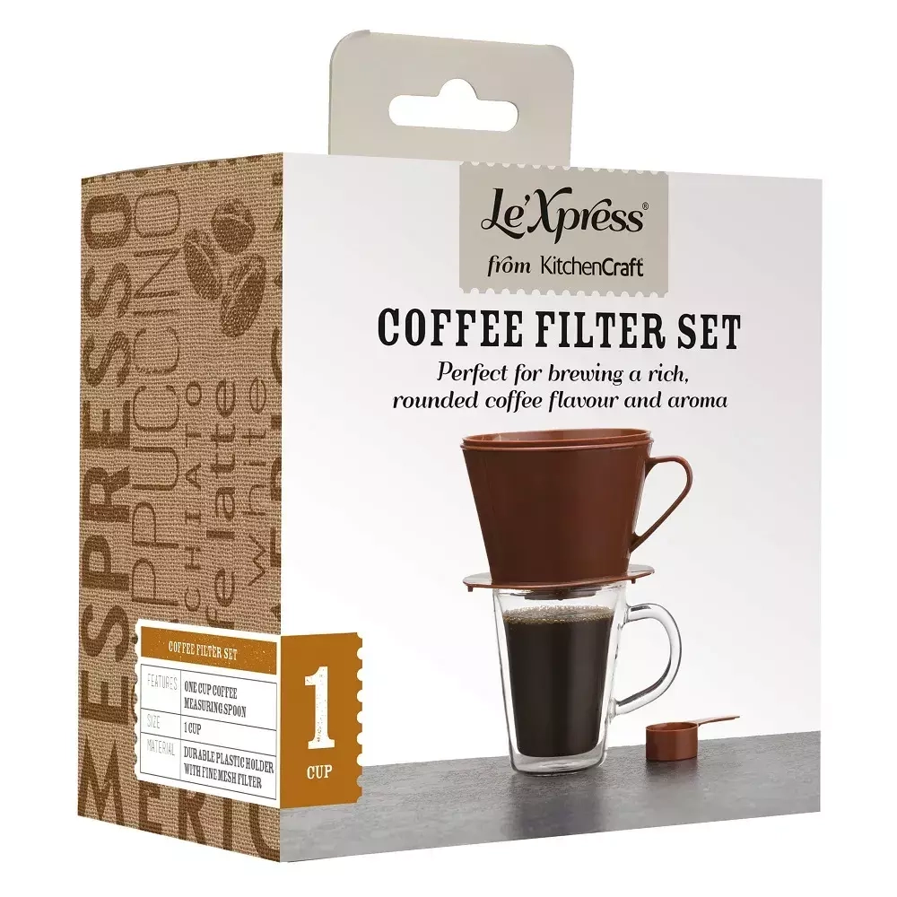 Kitchen Craft - Ручной фильтр для кофе с мерным стаканчиком. / артикул   KCCOFFEESET  / GTIN 5028250122131
