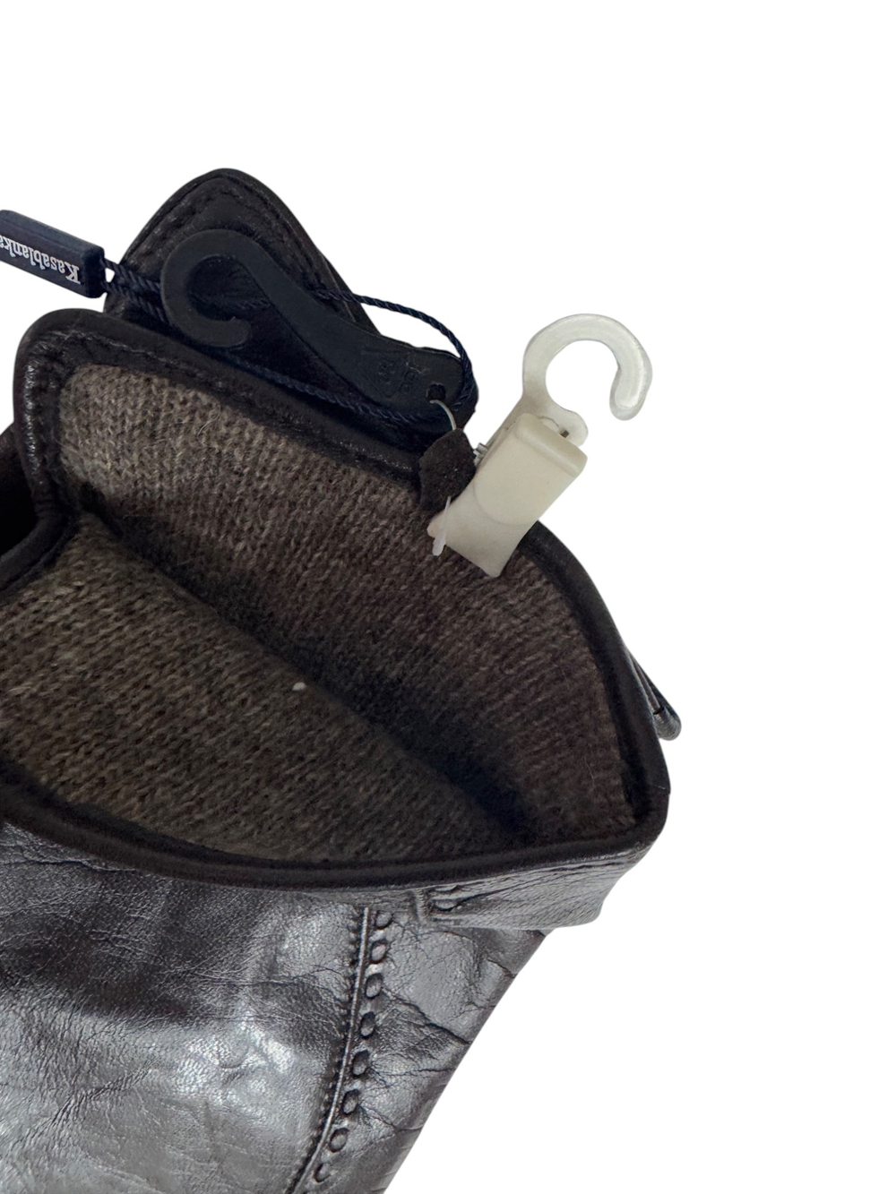 Перчатки.Женские.Кожаные.Люкс качества. Подклад: трикотаж-шерсть. Kasablanka. 5 шт в упаковке.