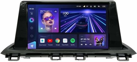 Магнитола для Mazda CX-4 2016-2024 (штатный цветной экран, рамка 9) - Teyes CC3 на Android 10, QLED, ТОП процессор, 4Гб+32Гб, CarPlay, 4G SIM-слот