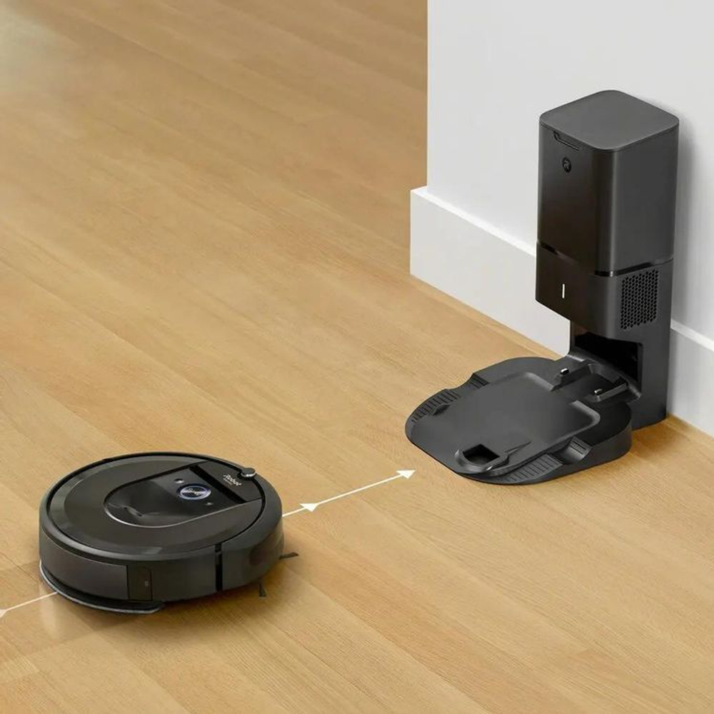 Робот-пылесос iRobot Roomba Combo i8+, 55Вт, черный графит/черный [i857040plus_rnd]