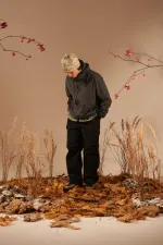 Шапка Called a Garment Pathway Logo Beanie молочный / зеленое яблоко