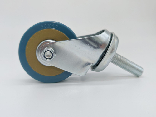 Колесо Поворотное 50мм под штырь серая резина