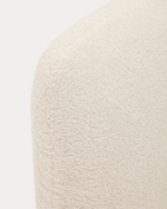 Кровать Martina со съемным бежевым чехлом из ткани букле под матрас 160 х 200 см