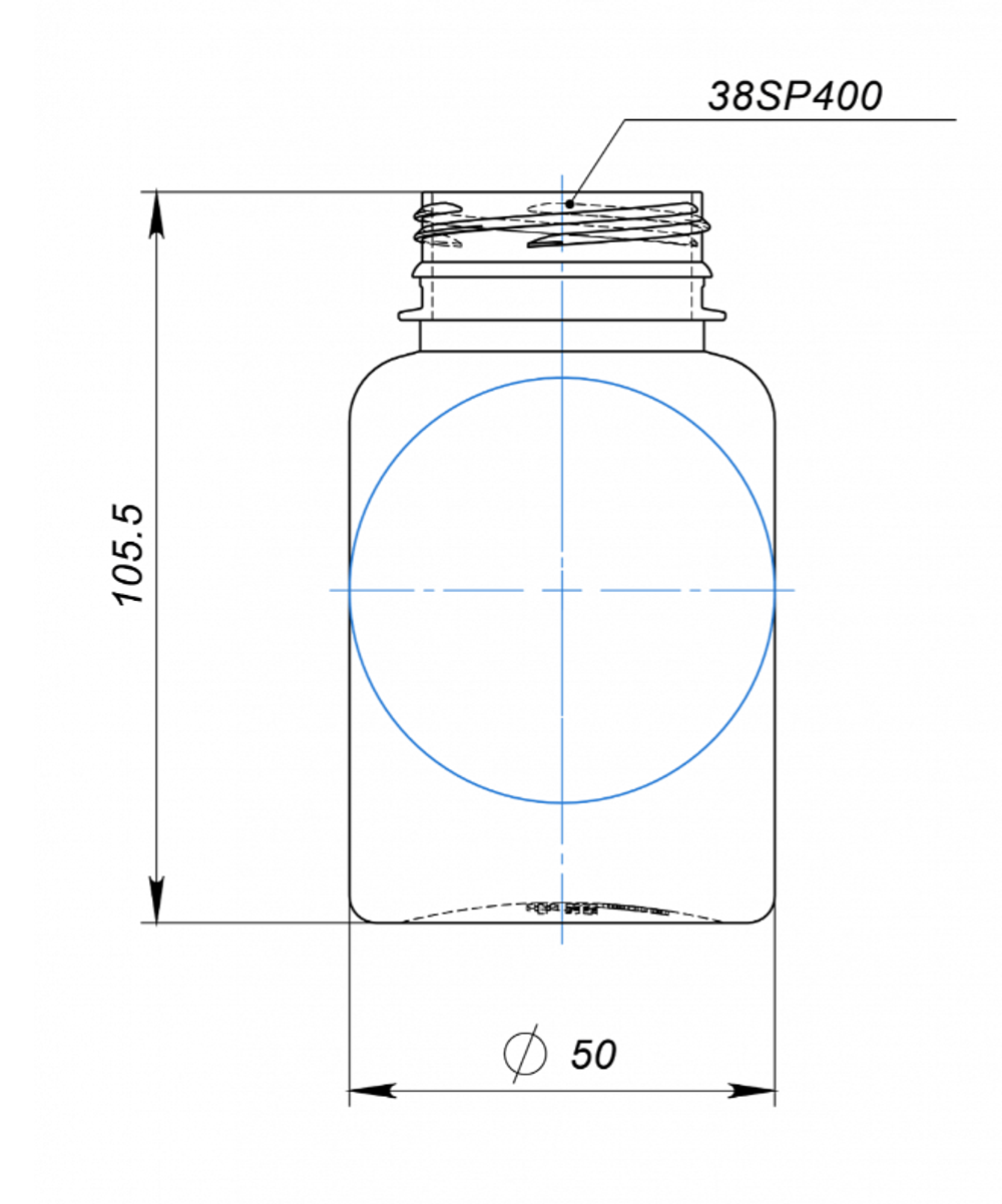Банка 150 мл 38 мм ПЭТ от производителя «Тара-Гост»