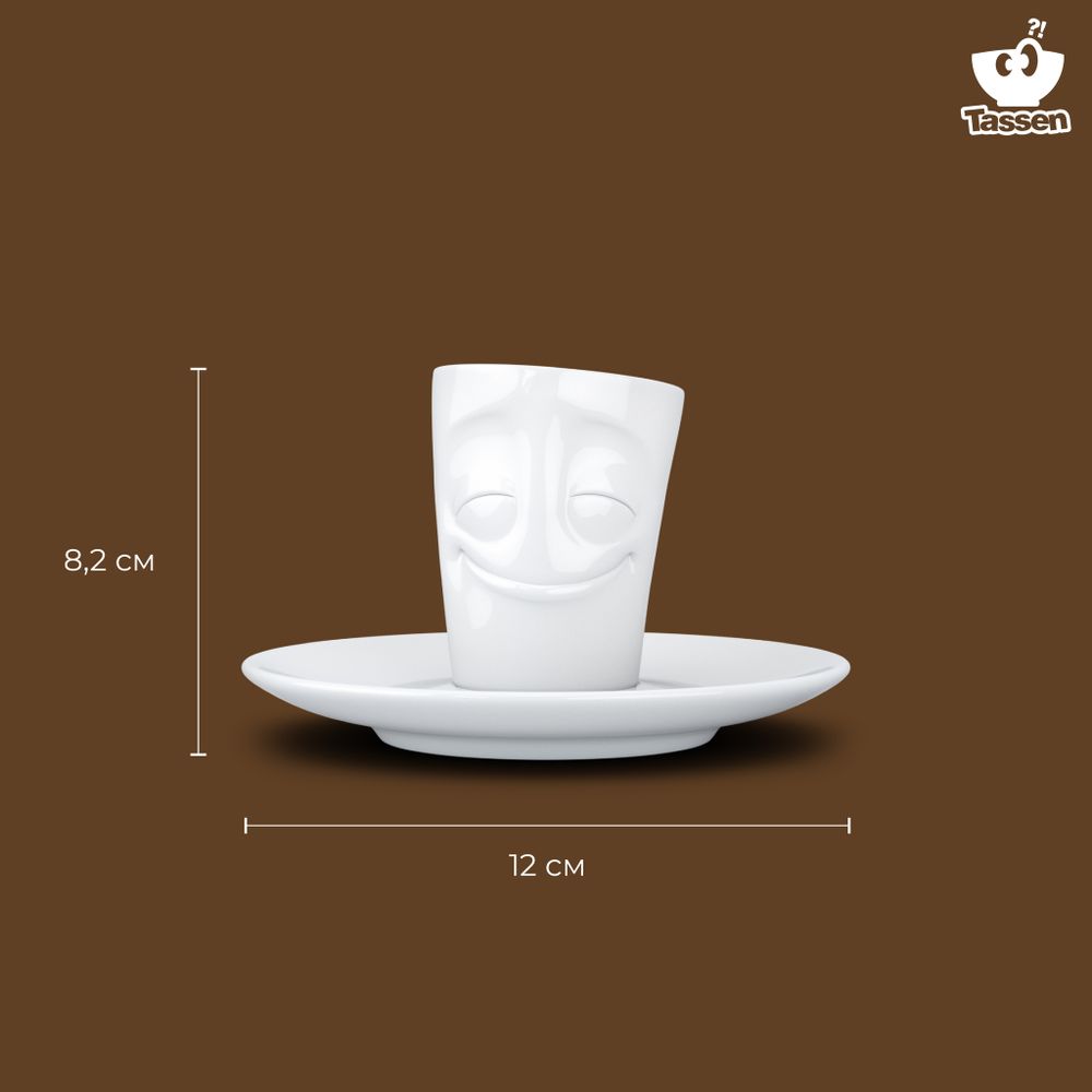 Кофейная пара Cheery, 80 мл, белая