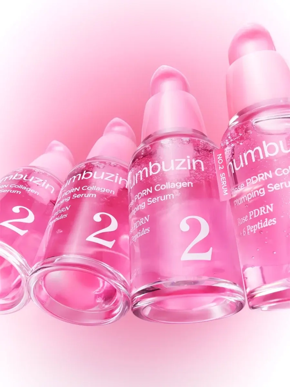 Numbuzin Увлажняющая сыворотка с ПДРН и пептидами для сияния кожи No.2 Rose PDRN Collagen Plumping Serum 30 мл