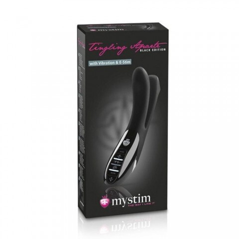 MYSTIM Вибратор с электростимуляцией Tingling Aparte eStim черный