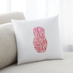 Подушка “Матрёшка Аз-Буки-Веди”