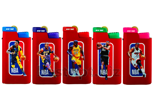 Зажигалки  New Time FM-01(11)  метал мех Известн баскетбол   (25шт*20бл)