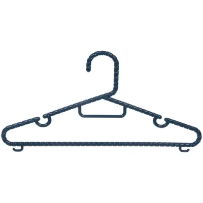 Плечики для одежды 2шт «ЭКЛАТТИ», цвет лазурно-синий, 37*17см (Лейбл Селфи)