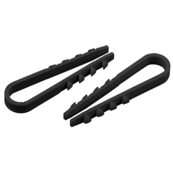 Дюбель хомут ЭРА NO-224-227 для круглого кабеля 19-25 мм чёрный (100 штук) | Дюбель-хомуты