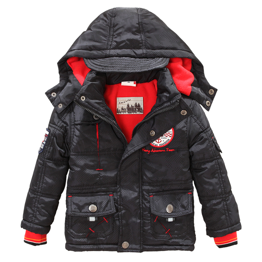 Куртка детская с логотипом и отстежным капюшоном