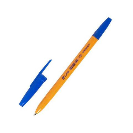 Ручка шарик. LITE 51OR 0,7 мм синяя, оранж. кругл. корп.