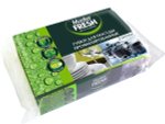 Губка для посуды 2шт 9,5*6,5*4 профилированная black Master FRESH