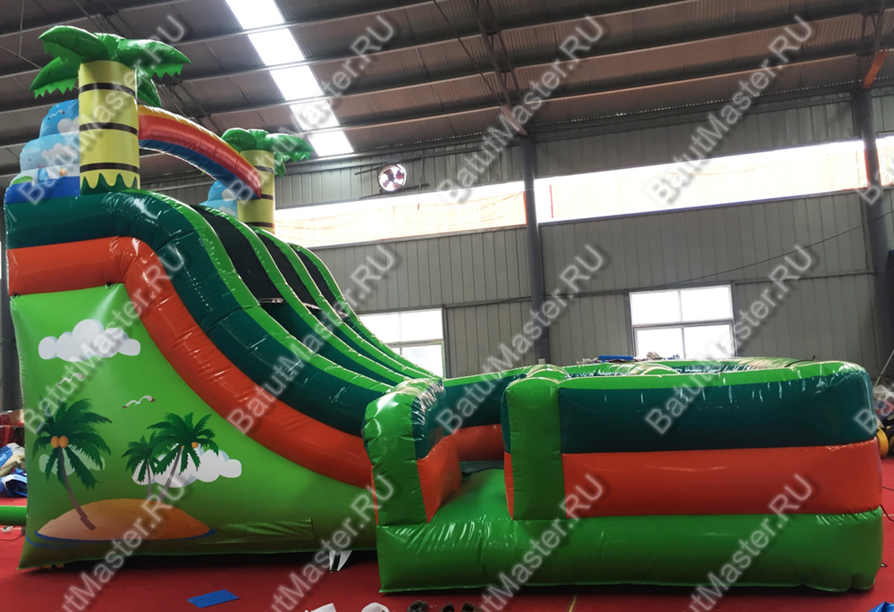 Батут-горка "Чудо-остров" 5,5*4,5*4,5 м