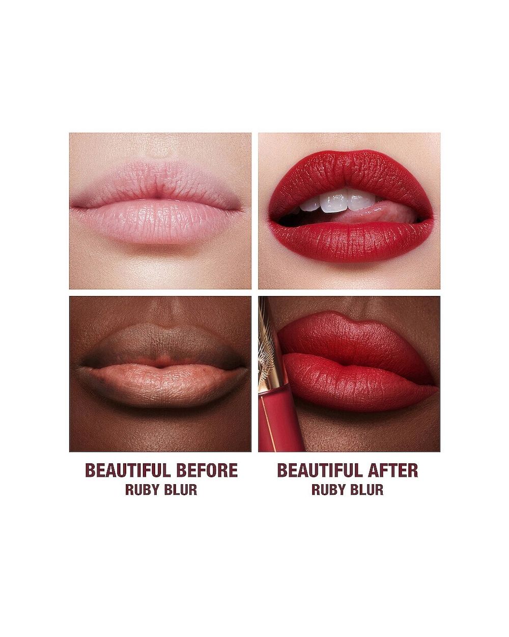 Жидкая матовая помада для губ Charlotte Tilbury Airbrush Flawless Lip Blur - #Ruby Blur