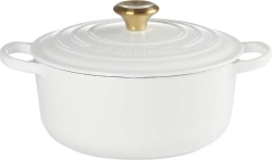 Le Creuset Чугунная кастрюля Signature 20 см 2,4 л белый EAN 024147325277