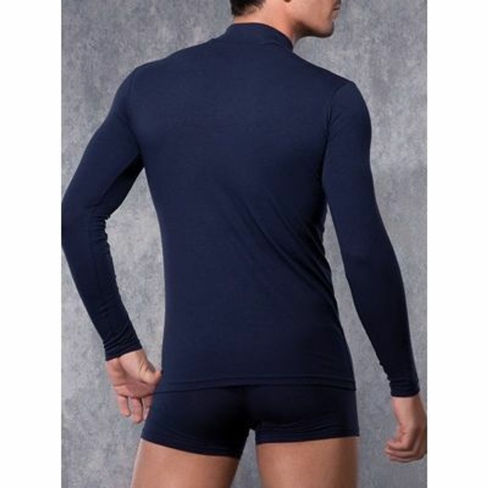 Мужская футболка с длинным рукавом темно-синяя Doreanse 2930 Мужская футболка с длинным рукавом темно-синяя Doreanse 2930