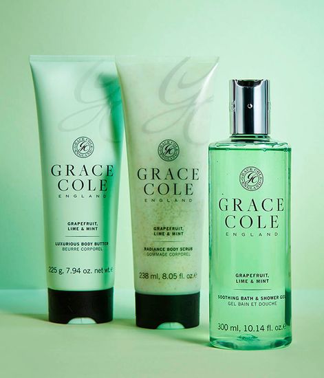 Грейпфрут, лайм и мята скраб для тела, Grace Cole