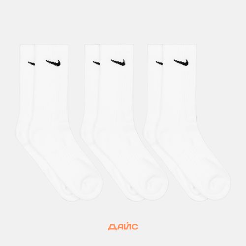 Носки Nike Value Cotton Crew 3 Pairs артикул:SX4508-101 - купить в магазине Дайс