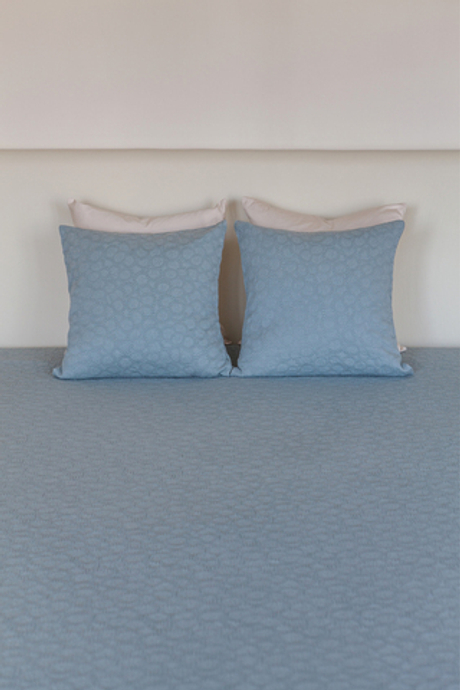 Наволочка декоративная 47х47см Luxberry Moss голубая