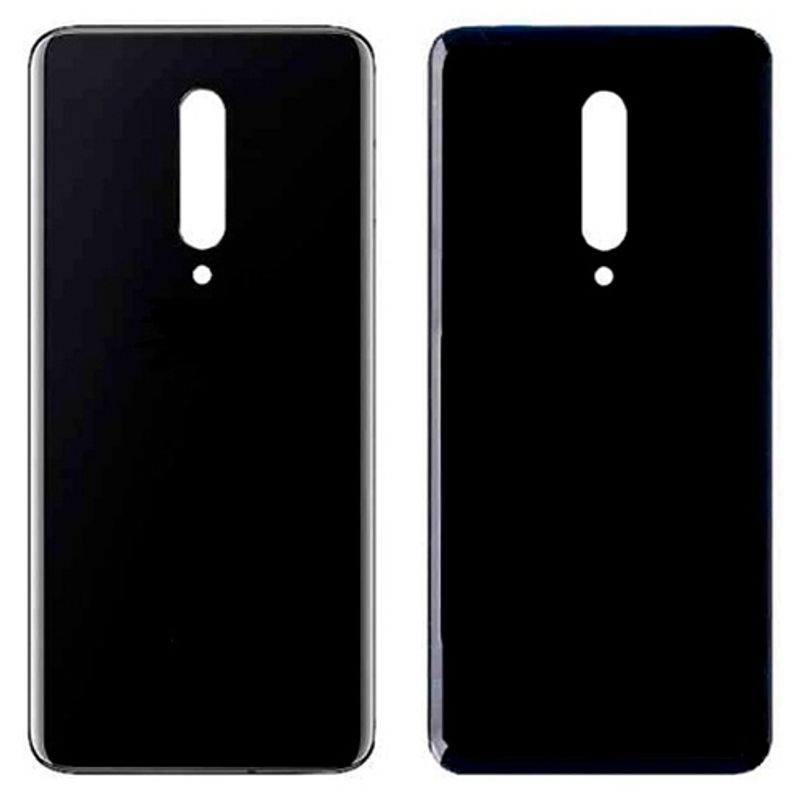 Задняя крышка для OnePlus 7 Pro черная (Mirror Black) без стекла камеры