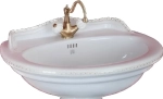 Раковина MIgliore Milady 22826 с декором Vintage 52 см