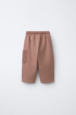 ZARA БРЮКИ КОМБИНИРОВАННЫЕ, ПУДРОВО-РОЗОВЫЙ