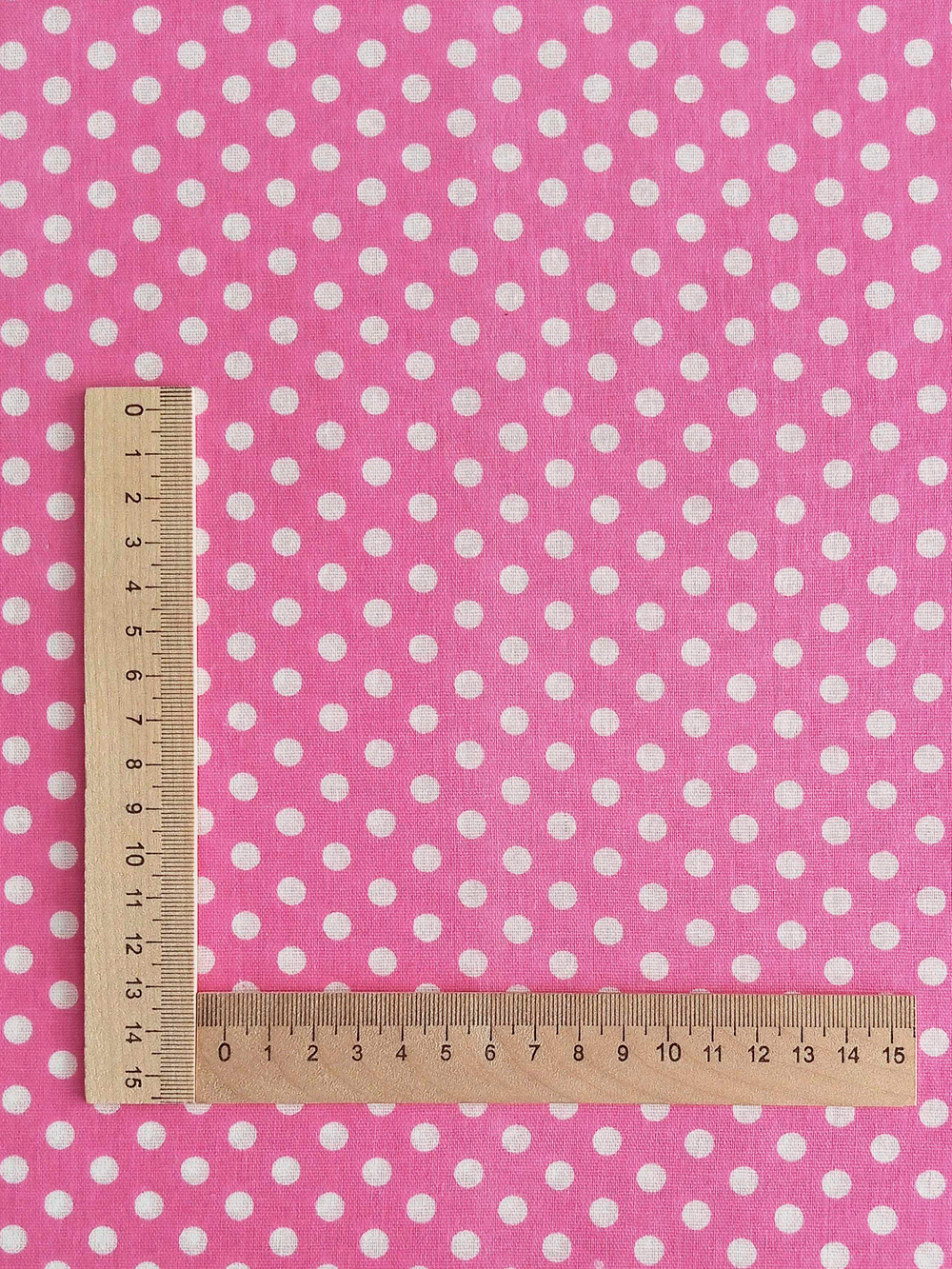 Ткань бязь плательная, рис. " Горох 6 мм", ширина 150 см, арт. 085