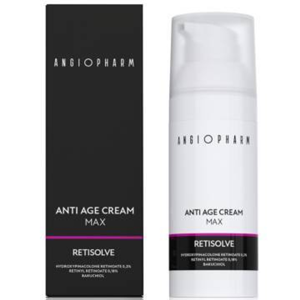 Крем омолаживающий с комплексом ретиноидов MAX ANGIOPHARM Anti Age Cream MAX Retisolve, 50ml