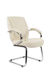 Офисное кресло Chairman 794V Россия хром экокожа бежевый