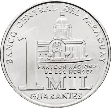 1 000 гуарани 2008 Парагвай
