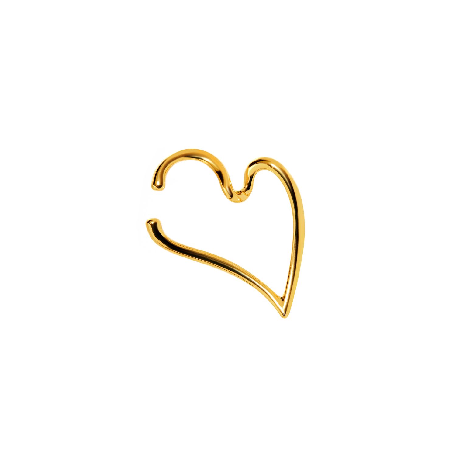 Кафф Gold Cuff In The Shape Of A Heart