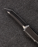 Автоматический складной нож SteelBro Microtech Ultratech T/E Distressed Black 123-1DBK (черный-черный)