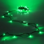 Гирлянда для дома 9,5м 100 ламп LED зелёный пров.,8 реж, IP-20, Зелёный