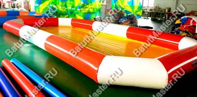 Прямоугольный надувной бассейн "Полосатик" 8*4*0.65 м