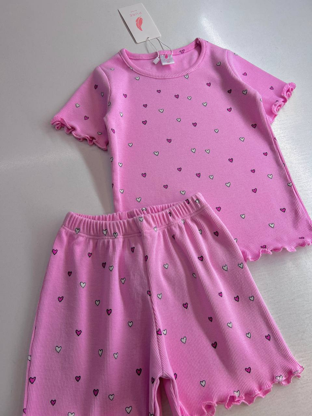 Летние сердечки - двойка для девочек 2 500 тг./шт. (оптом - цена за 5 размеров)