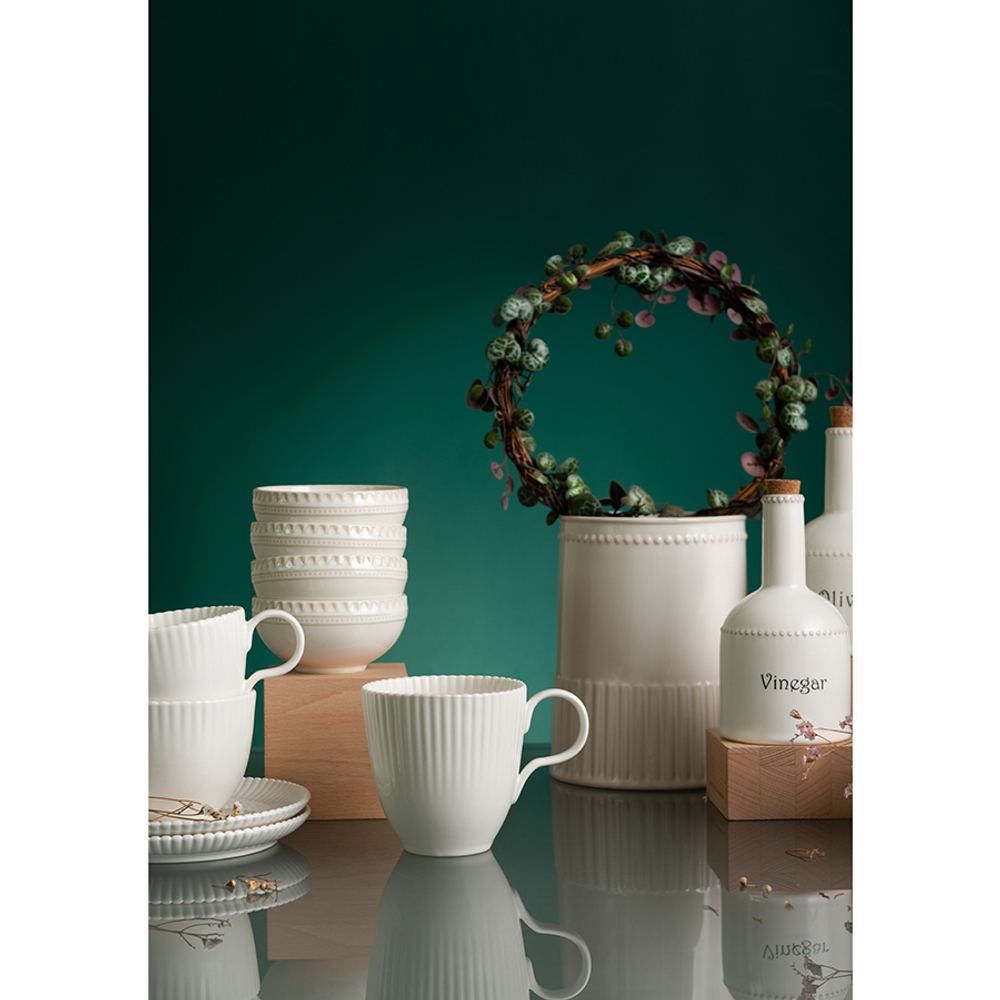 Кружка из фарфора белого цвета из коллекции kitchen spirit, 350 мл