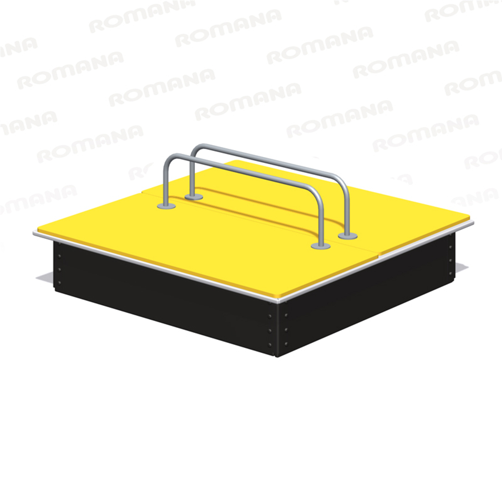 Песочница с крышками + принты "дорога", "игра-ходилка" Romana 109.22.01