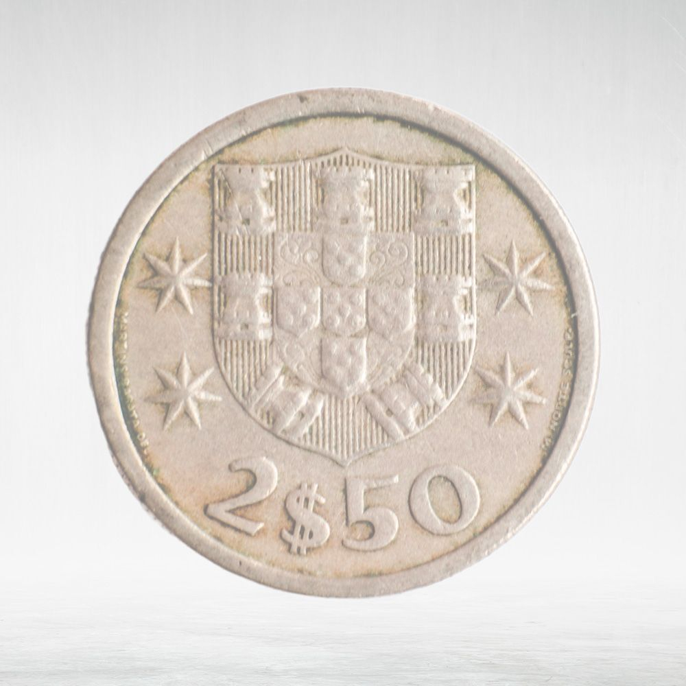 Portugal, 2.50 Escudos, 1973, VF