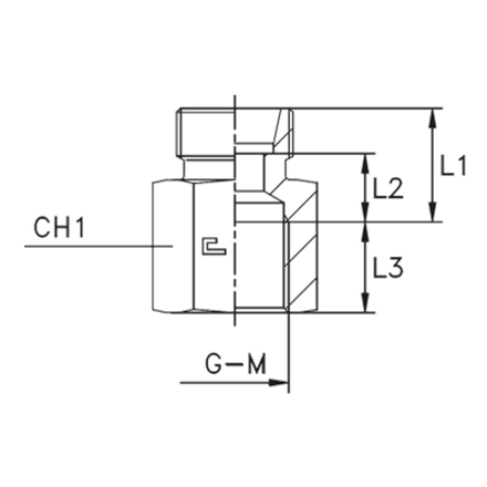 Соединение PS DS30 BSP 1.1/4" (корпус)